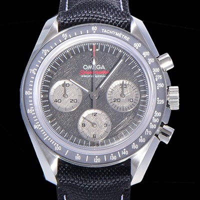 레플리카 [오메가] 남성용 스피드마스터 크로노그래프 아폴로 15 40주년기념 수동형 42미리 가죽줄 블랙다이얼 OMG79586  