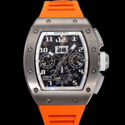 레플리카 [리차드밀레] 남성용 RM11-FM 티타늄 케이스/스텐레스 스틸 베젤 크로노그래프 50mm 오토매틱 무브먼트 스켈레톤 다이얼 ric0249  