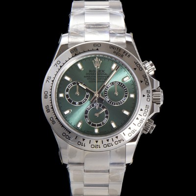 레플리카 [로렉스] 남성용 코스모그래프 데이토나 40mm 크로노그래프 7750 오토매틱 무브먼트 그린 다이얼 rol5339  