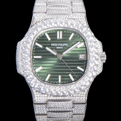 레플리카 [파텍필립] 남성용 노틸러스 5711/1R-010 보석/큐빅 셋팅 오토매틱 Cal.324 S C 타입 40미리 그린다이얼 PAT75716  