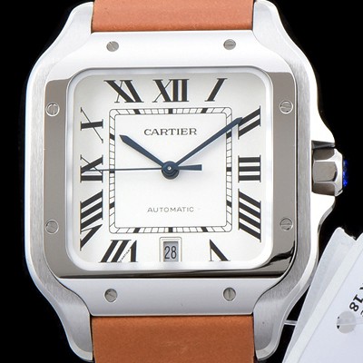 레플리카 [까르띠에] 남성용 NEW UP!! 산토스 드 까르띠에 워치!! WSSA0010 크림빛 신형 화이트 다이얼 오토매틱 무브먼트 CAR4044  