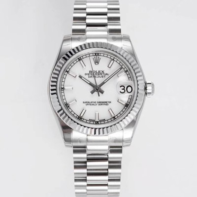 레플리카 [로렉스] 여성용 데이져스트 178274 플루티드 31mm 오이스터 오토매틱 2236타입 화이트 다이얼 rol5441  