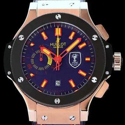 레플리카 [휴블렛] 남성용 빅뱅 2010 남아공월드컵 FIFA 오토매틱 버젼 블랙다이얼 HUB4214  