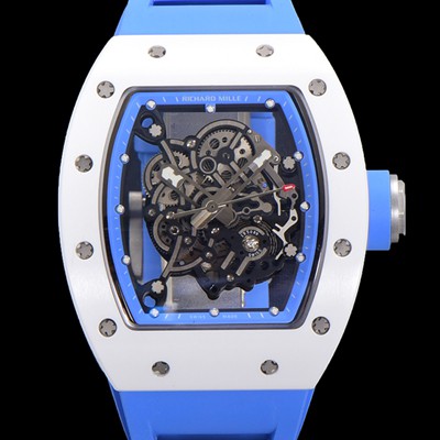 레플리카 [리차드밀레] 남성용 RM055 세라믹 제질 수동형 무브먼트 50미리 러버밴드 스켈레톤 다이얼  RIC73939  