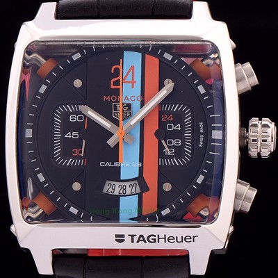 레플리카 [태그호이어] 남성용 뉴 모나코 컨셉트 24 크로노그래프 쿼츠 블랙다이얼 TAG0420  