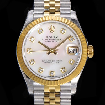 레플리카 [로렉스] 여성용 2021신상 데이져스트 오토매틱 ETA-2688 31mm 18K옐루골드 메탈줄 화이트 자게 다이얼 rol72094  