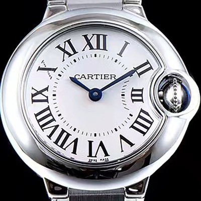 레플리카 [까르띠에] 여성용 발롱블루 스위스 쿼츠 화이트 다이얼 CAR0031  