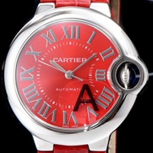 레플리카 [까르띠에] 남성용 신형 UP!! 최상급 레이드 워치 발롱블루 드 까르띠에 W6920071 레드 다이얼 스위스 정품 ETA2671오토매틱 무브먼트 CAR0034  