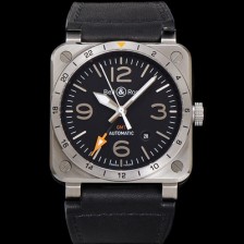 레플리카 [벨엔로즈] 남성용 인스트루먼트03 BR0393-GMT-STSCA 오토매틱 2836-타입 42mm 우레탄줄 블랙 다이얼 bel4116  