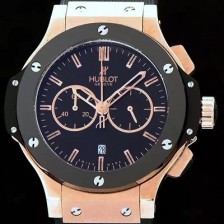 레플리카 [휴블렛] 남성용 위블로 빅뱅 리미티드 에디션 쿼츠 42mm 블랙다이얼 HUB4210  