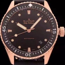 레플리카 [블랑팡] 남성용 5000-36S30-NAB A 피프티패덤즈 다이버 블랙다이얼 BLA42040  