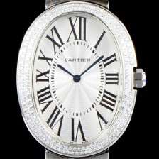 레플리카 [까르띠에] 여성용 베누아 워치 WB520010 라지 모델 1:1 수공 맞물림형식 최상급 쥬얼셋팅 화이트 다이얼 스위스 쿼츠 무브먼트 CAR0050  