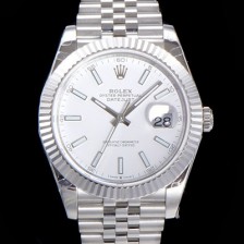 레플리카 [로렉스] 남성용 904L스틸!! 2022신형 데이저스트 41mm II m126334 화이트 다이얼 야광 스틱 인덱스 스틸 브레이슬릿 신형 Cal.3235 오토매틱 무브먼트 ROL06096  