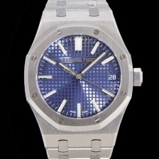 레플리카 [오데마피게] 남성용 로얄오크 15510 오토매틱 Cal.4302타입 메탈줄 블루다이얼  aud2153  