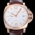 레플리카 [파네라이] 남성용 루미노르 PAM01042 듀어 18K 로즈골드 케이스 오토매틱 Cal.P.900타입 무브먼트 42미리 가죽줄 화이트다이얼 PAN73345  