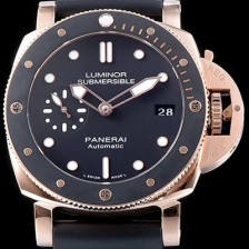 레플리카 [파네라이] 남성용 서브멀시브 PAM00684 18K 로즈골드 오토매틱 Cal.P.9010 므브먼트 블랙 다이얼 PAM42010  