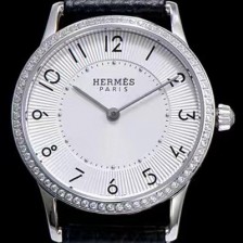 레플리카 [에르메스] 남성용 슬림 데르메스 W041703WW00 화이트 다이얼 춰츠 무브먼트 HEM4244  