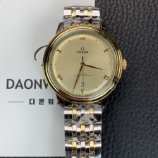 레플리카 [오메가] 남성용 드빌 프레스티지 434.20.40.20.08.001 오토매틱 Cal.8800타입 40mm 18K 옐로우골드 메탈줄 골드 다이얼 omg20217  
