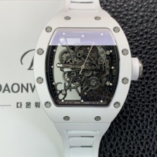 레플리카 [리차드밀레] 남성용 RM055 부바왓슨 세라믹 50mm 기계식 수동형 무브먼트 스켈레톤 다이얼 ric0324  