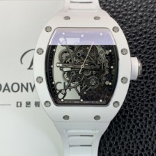 레플리카 [리차드밀레] 남성용 RM055 부바왓슨 세라믹 50mm 기계식 수동형 무브먼트 스켈레톤 다이얼 ric0324  