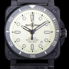 레플리카 [벨엔로스] 남성용 BR-03 인스트루먼트 PVD블랙코팅 오토매틱 9015무브먼트 42미리 러버우테탄줄 화이트다이얼 BEL71769  