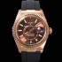 레플리카 [로렉스] 남성용 스카이더웰러 m336235-0002 18K 로즈골드 42mm 오토매틱 Cal.9002 타입 우레탄줄 초콜렛 다이얼 rol5312  