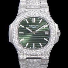 레플리카 [파텍필립] 남성용 노틸러스 5711/1R-010 보석/큐빅 셋팅 오토매틱 Cal.324 S C 타입 40미리 그린다이얼 PAT75704  