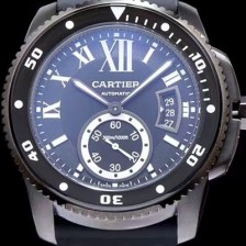 레플리카 [까르띠에] 남성용 칼리브 드 까르띠에 블랙 다이얼 오토매틱 무브먼트 CAR0500  