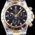 레플리카 [로렉스] 남성용 데이토나 18K 엘루골드 검정 다이얼 ROL0140  