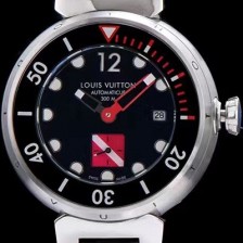 레플리카 [루이비통] 남성용 탕부르 블랙 다이얼 오토매틱 무브먼트 LOU4210  