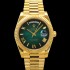 레플리카 [로렉스] 남성용 New "VIP 타입 최종형" 데이데이트 m228238-0069 무게195g 18K 옐로우골드 40mm 오토매틱 Cal.3255 타입 그린 옴브레 다이얼 rol5424  