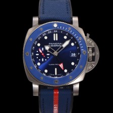 레플리카 [파네라이] 남성용 서브머시블 GMT 루나로사 티타니오 PAM01507 티타늄소재 42mm 오토매틱 Cal P. 900 타입 블루 다이얼 pan5228  