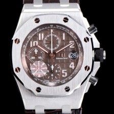 레플리카 [오데마피게] 남성용 NEW MOVT UP!! 로얄오크 오프쇼어 26470ST.OO.A820CR.01 크로노그래프 브라운 와플 다이얼 오토매틱 무브먼트 AUD0205  