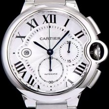 레플리카 [까르띠에] 남성용 발롱블루 드 까르띠에 W6920076화이트 다이얼 크로노그래프 7750-2 오토매틱 무브먼트 CAR0112  
