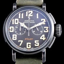 레플리카 [제니스] 남성용 파일럿 11.2430.4069/21.C773 빈티지 헤리티지 타입20 크로노그래프 그레이 샌드 다이얼 오토매틱 무브먼트 ZEN4212  