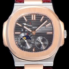 레플리카 [파텍필립]남성용 노틸러스 오토매틱 18K 로즈골드 40미리 그레이다이얼 PAT71962  