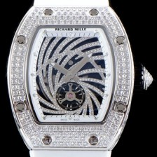 레플리카 [리차드밀레] 여성 컬렉션 RM51-02 투르비용 다이아몬드 트위스터 워치!! 수공 맞물림 형식의 쥬얼세팅 스켈레톤 다이얼 오토매틱 무브먼트 RIC0244  