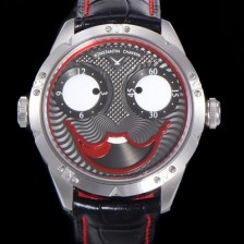 레플리카 [콘스탄틴 차이킨] 남성용 조커 오토매틱 NH35타입 42mm 가죽줄 그레이 다이얼 kon49051  