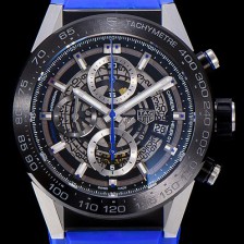 레플리카 [태그호이어]남성용 신상품출시!! 까레라 칼리버 크로노그래프 오토매틱 45mm 블랙다이얼 TAG50853  