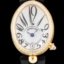 레플리카 [브레게] 남성용 여성들의 로망 브레게 레인 드 네이플!! 8918BA/58/864/D00D 화이트 마더 오브 펄 다이얼 18K 옐로우골드 브릴리언트 컷 다이아몬드 베젤 오토매틱 무브먼트 BRG0404  