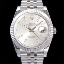 레플리카 [로렉스] 남성용 904L스틸!! 2022신형 데이저스트 41mm II m126334 실버 다이얼 야광 스틱 인덱스 스틸 브레이슬릿 신형 Cal.3235 오토매틱 무브먼트 ROL06101  