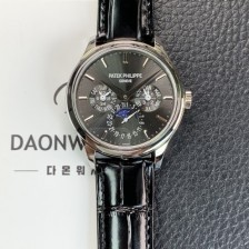 레플리카 [파텍필립] 남성용 퍼페추얼 캘린더 5140 가죽줄 40mm 오토매틱 Cal.240 타입 그레이 다이얼 pat2238  