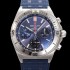 레플리카 [브라이틀링] 남성용 크로노맷 B01 오토매틱 ETA7750-2 타입 42mm 금장시계 우레탄줄 블루 다이얼 bre95034  