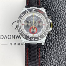 레플리카 [로렉스]남성용 데이토나 DIW 포지드카본 커스텀 40미리 크로노그래프 오토매틱 Cal.4130 무브먼트 그레이 다이얼 rol5656  