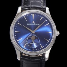 레플리카 [예거 르꿀르뜨] 남성용 마스터 울트라 씬 문페이즈 오토매틱 925타입 39mm 가죽줄 블루다이얼 jag1939  