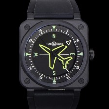 레플리카 [벨엔로즈] 남성용 BR03A 오토매틱 2892타입 42mm 세라믹 우레탄줄 블랙 다이얼 bel4106  