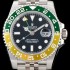 레플리카 [로렉스] 남성용 업그레이드 모델!! 지엠티 마스터II m126710 듀얼 타임 그린/옐로우 투톤 24시간 회전 베젤 블랙 다이얼 5선 쥬빌리 브레이슬릿 오토매틱 무브먼트 ROL0501  