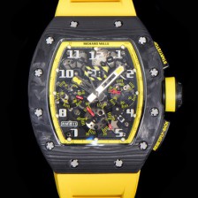 레플리카 [리차드밀레] 남성용 RM011 100% 포지드 카본 케이스 스켈레톤 다이얼 신형 SHANGHAI ETA 7750B-2 크로노그래프 오토매틱 무브먼트 RIC08685  