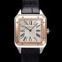 레플리카 [까르띠에] 남성용 산토스 W2SA0011 쿼츠 46.6mm L 사이즈 18K 로즈골드 화이트 다이얼 car69321  