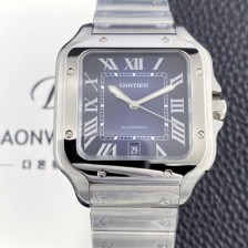 레플리카 [까르띠에] 남성용 산토스 드 까르띠에 워치 WSSA0071 라지 39.8mm 오토매틱 9015 무브먼트 블루 다이얼 car69389  